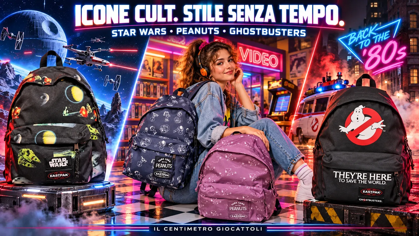 Zaini Eastpak nelle edizioni Star Wars, Peanuts e Ghostbusters